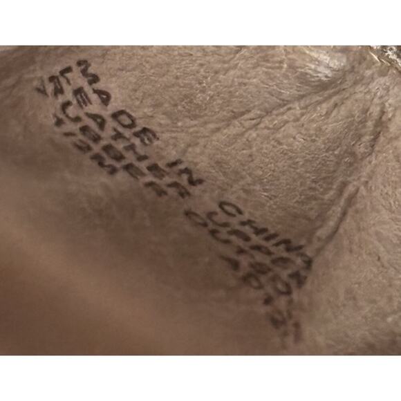 Michael Kors Saffiano Fulton Leather Shoes Moccasin Tan Color Size 7.5 M - Picture 7 of 8